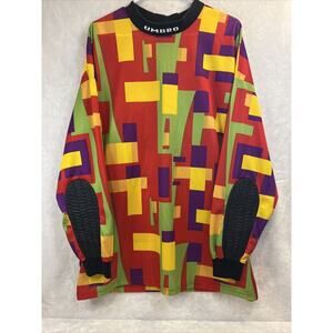 Vintage 90s Umbro Template Jersey Goalkeeper Goalie Shirt Mens XL Made In USA